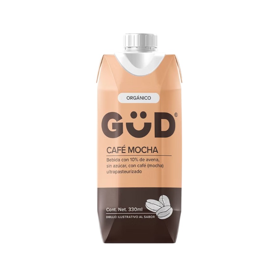 Bebida de avena Mocha s/azucar 330ml (Gud) 