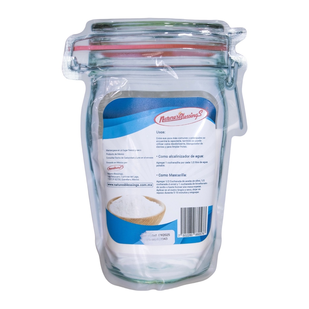 Bicarbonato de sodio puro 650 g (Natures Blessings)