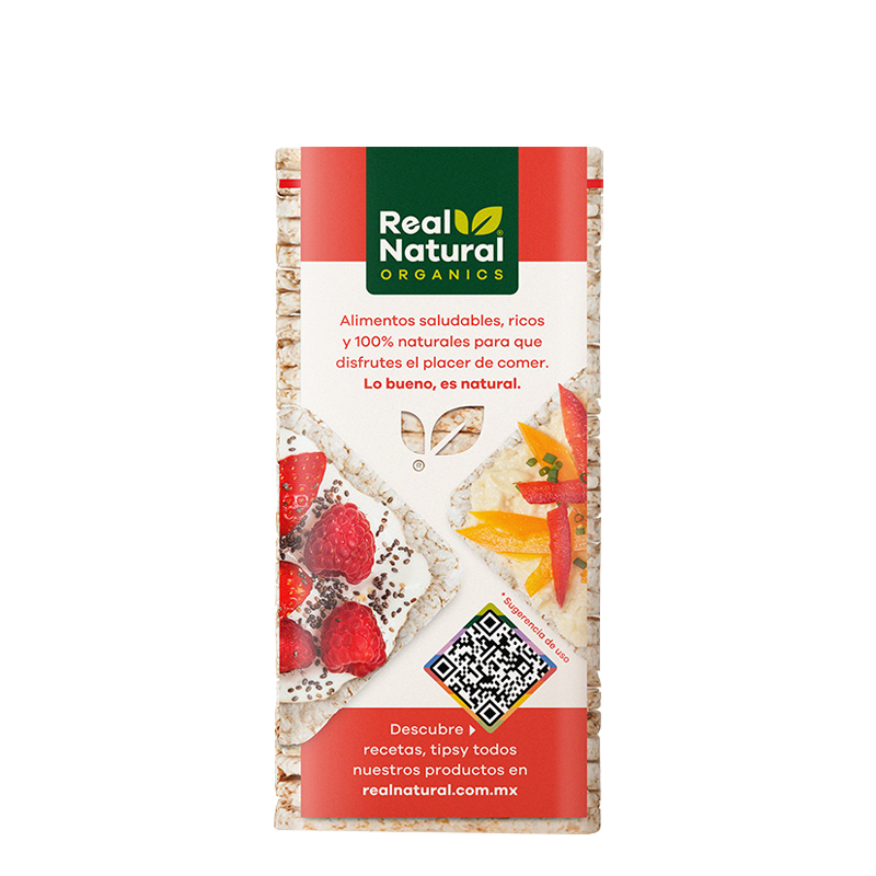 Tortitas de Arroz Integral Org 130 g (Real Natural)