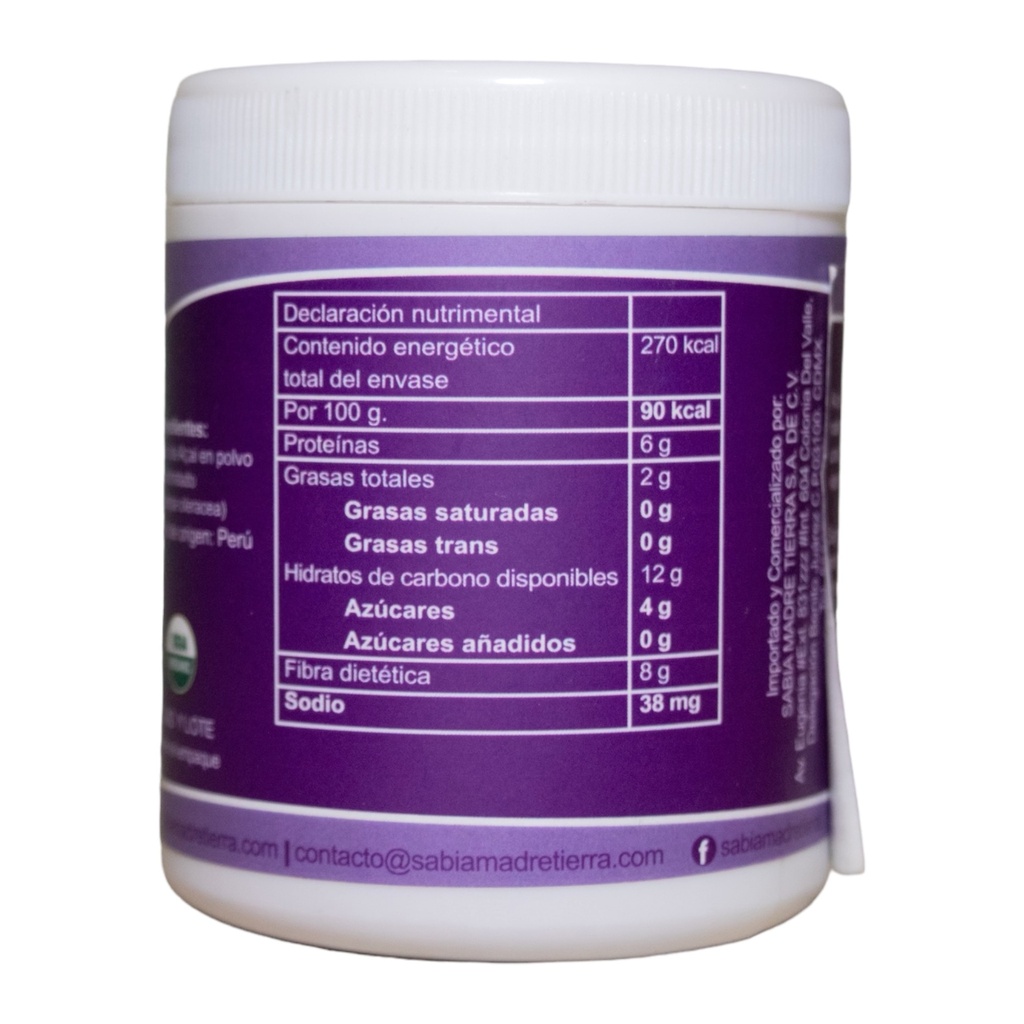 Acai Orgánico polvo 150 g (Sabia Madre Tierra)