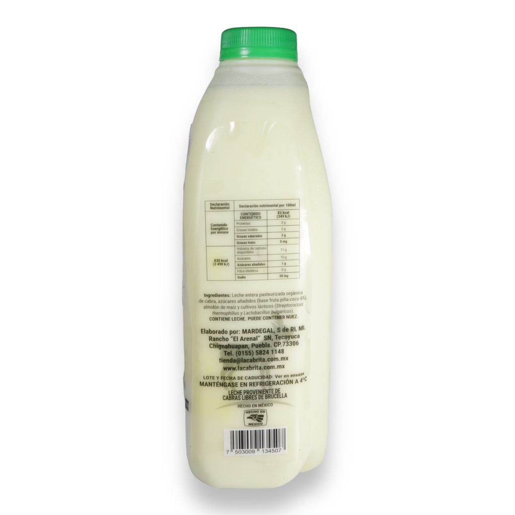 Yogurt cabra Mango 1 litro (La Cabrita)
