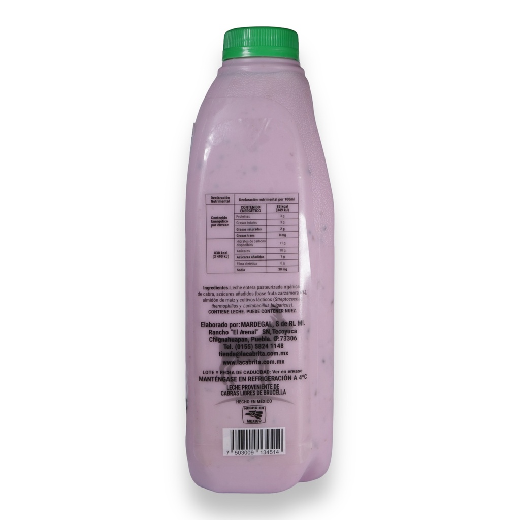 Yogurt cabra Zarzamora 1 litro (La Cabrita)