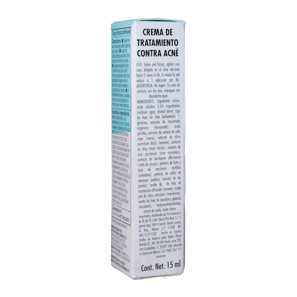 Crema de tratamiento para Acné 15ml (Acure)