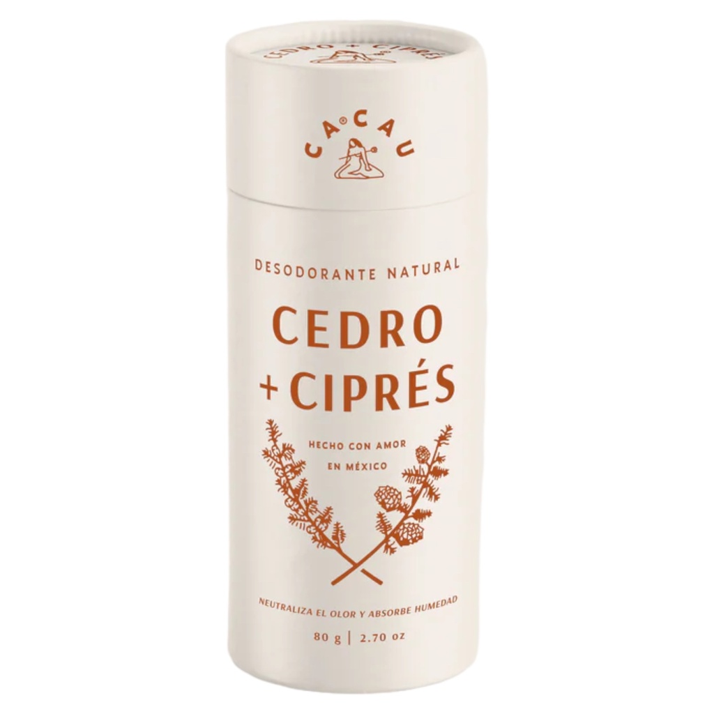 Desodorante Cedro y Cipres 80g (Cacau)