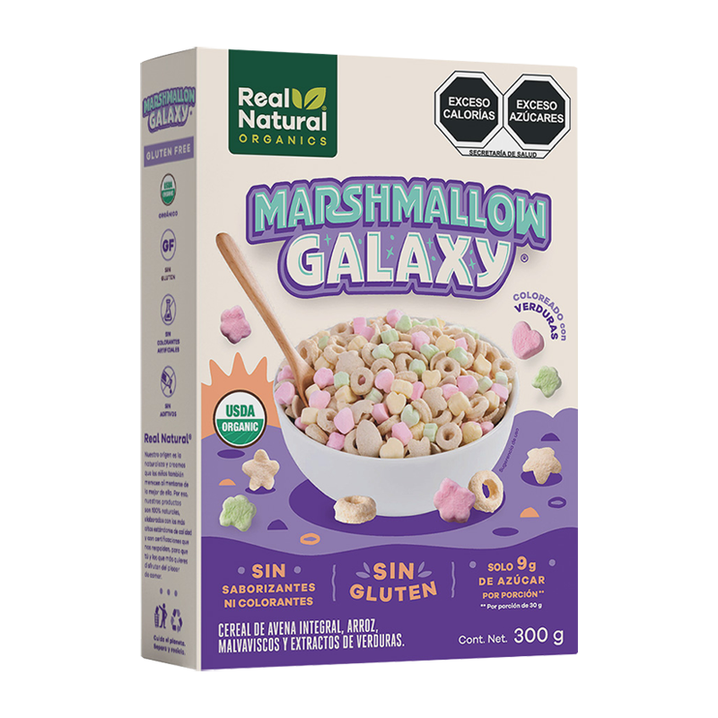 Cereal de Avena Marshmallow Galaxy 300g (Real Natural)