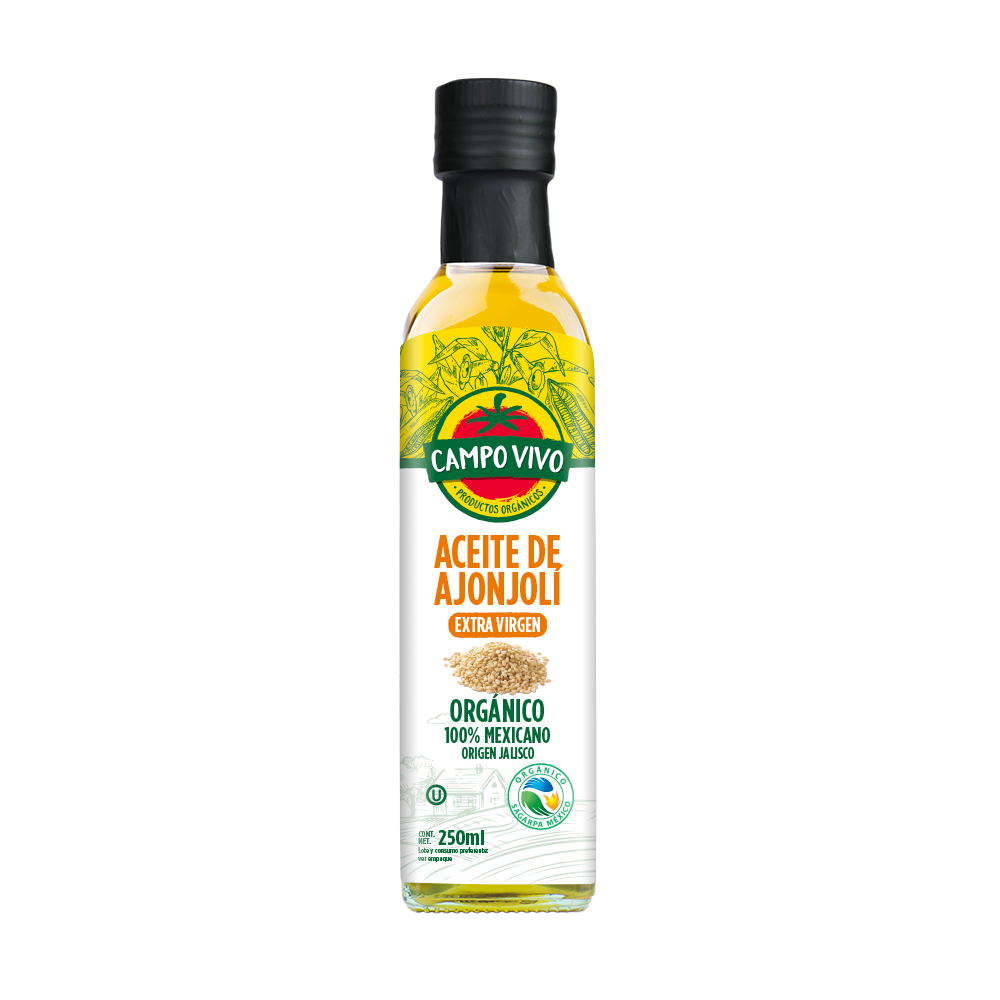 Aceite de Ajonjoli Org 250ml (Campo Vivo)