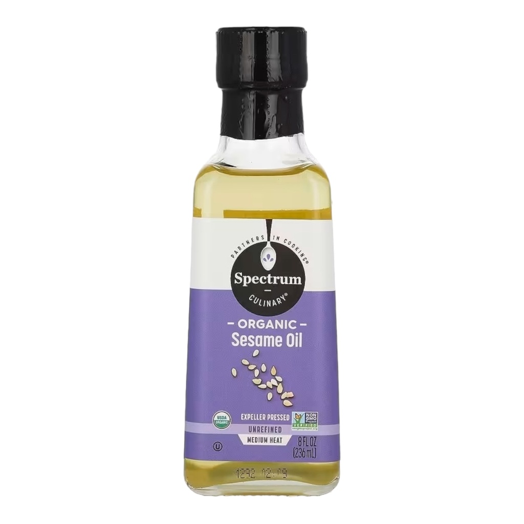 Aceite de Sésamo Sin Refinar 236g Spectrum 