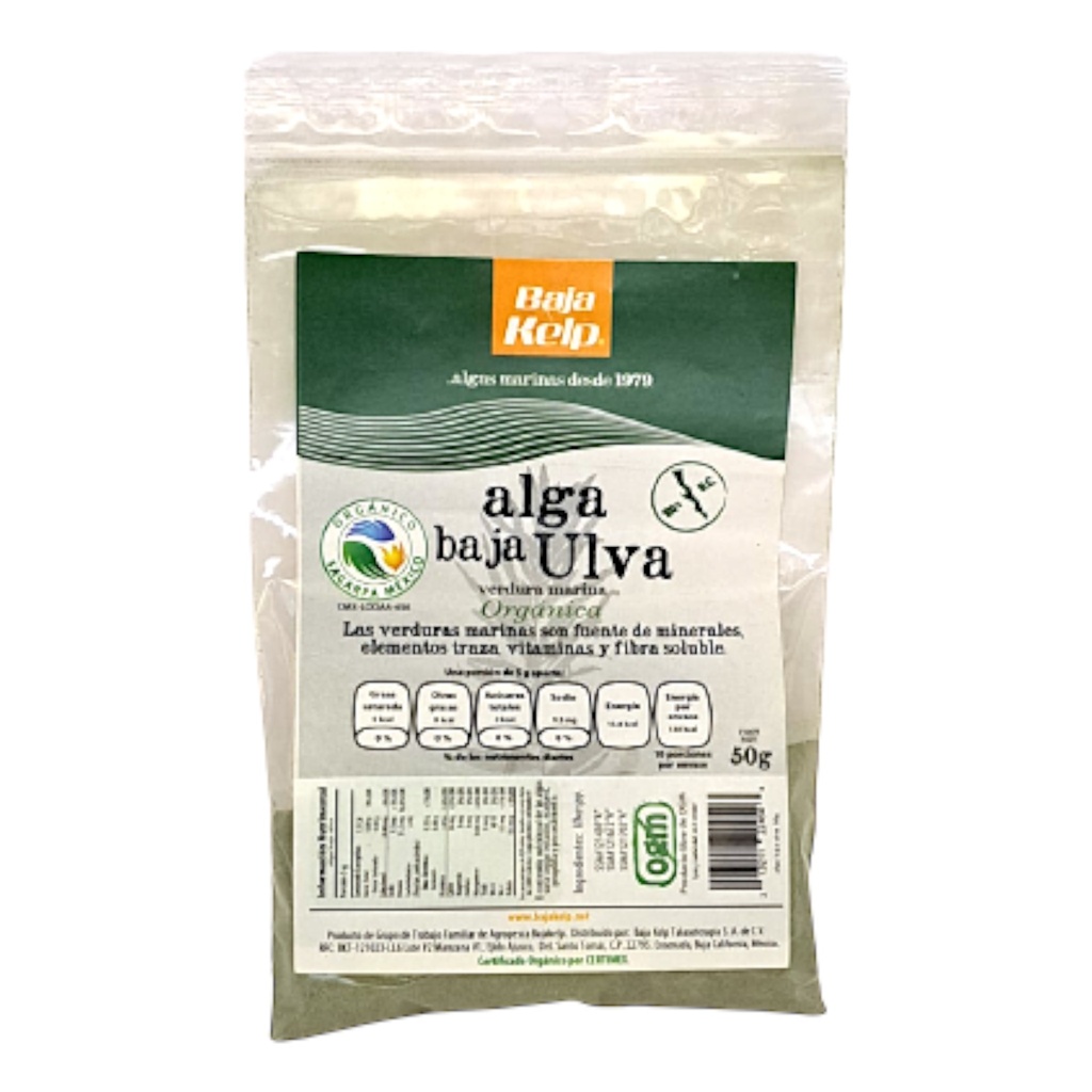 Alga Ulva Hojuelas 25g (Baja Kelp)