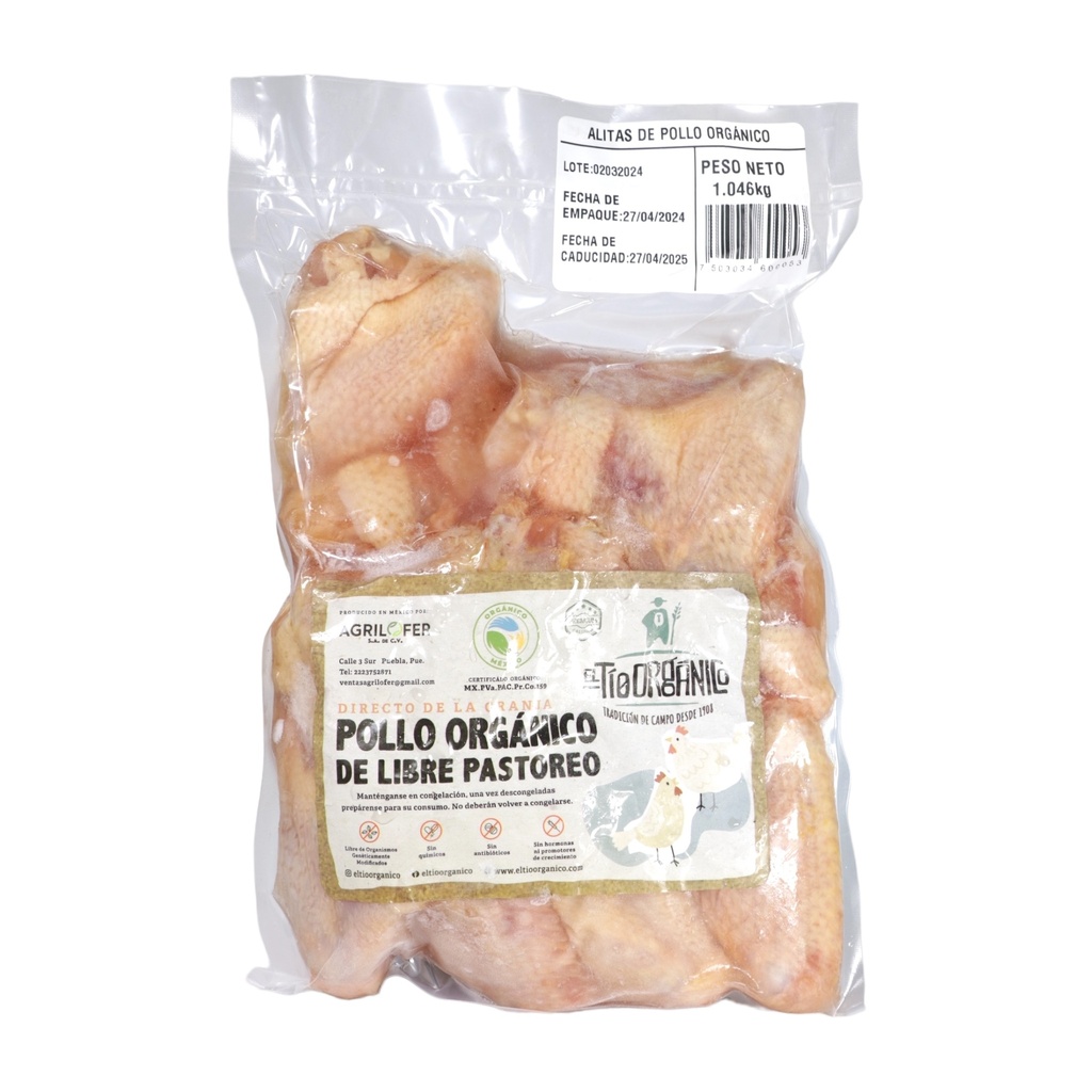 Alitas de Pollo Org Kg (El Tío Orgánico)