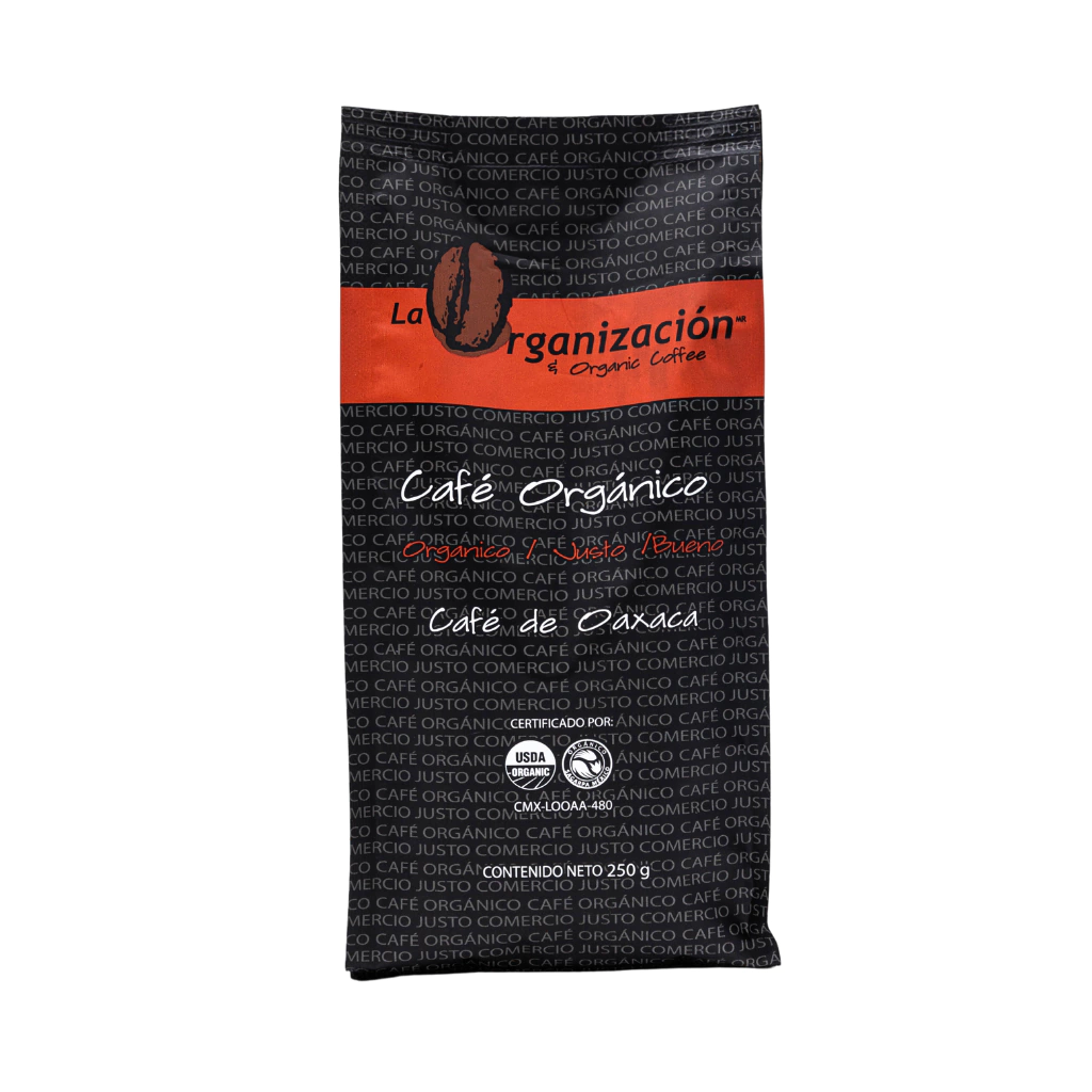 [7503020875571] Café Descafeinado organico en Grano 250g (La Organización)