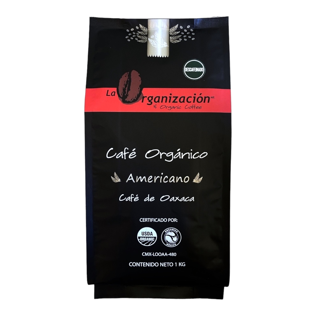 Café Descafeinado Org en Grano1 Kg (La Organización)