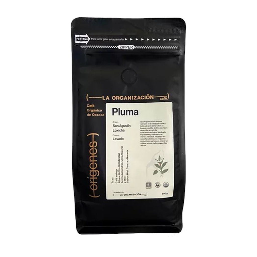 Café Pluma en Grano 500 g (La Organización)