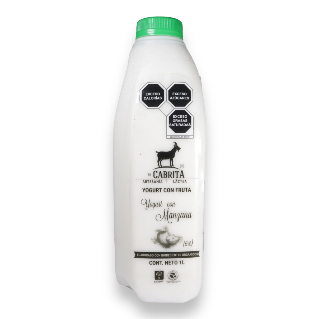 Yogurt cabra Manzana 1 litro (La Cabrita)