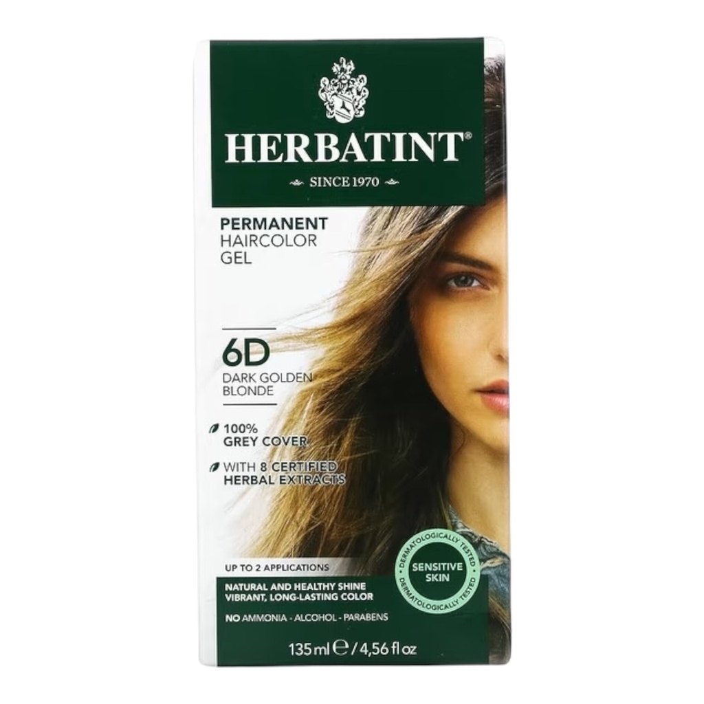 Tinte Herbal Rubio Oscuro Dorado 6D (Herbatint)