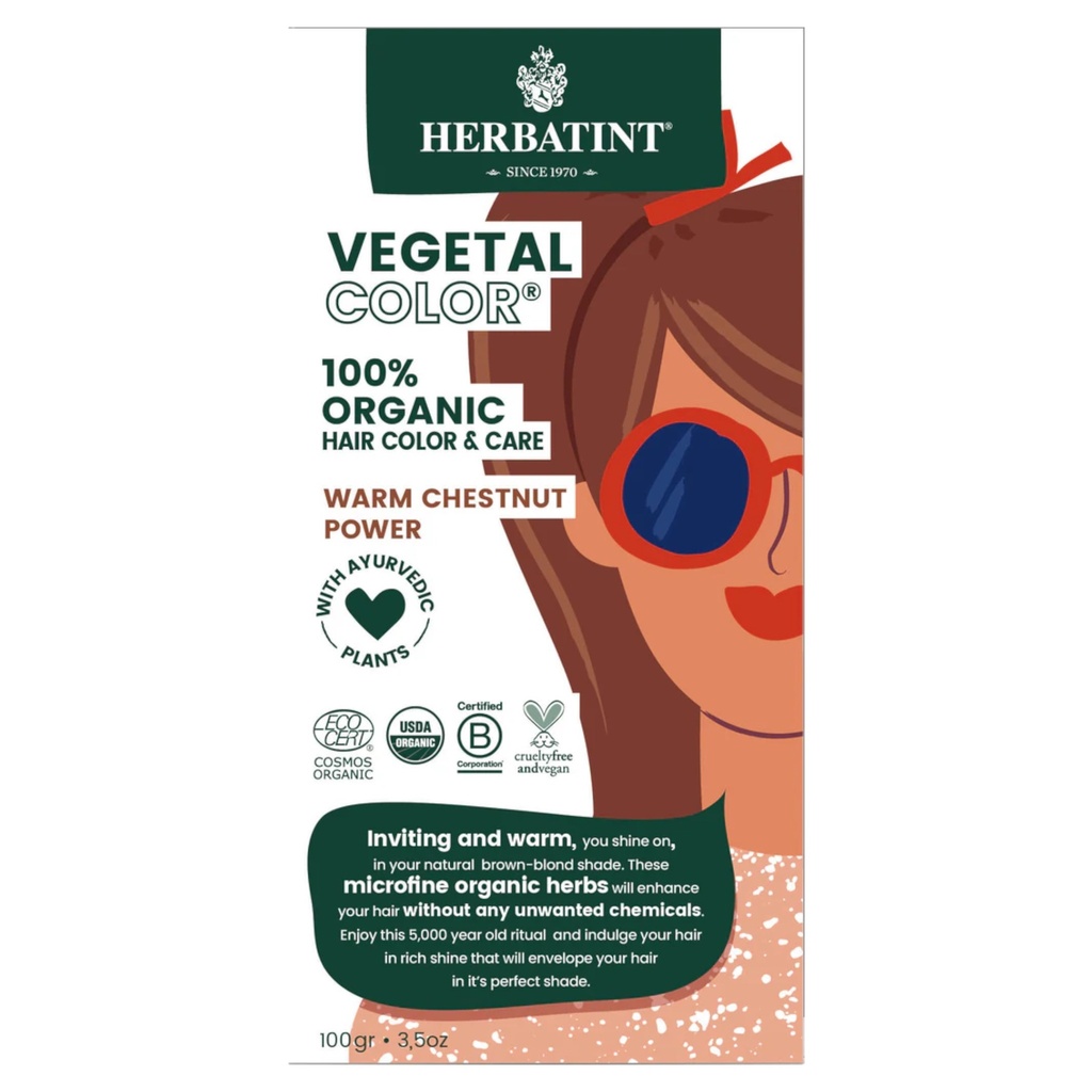 Tinte Vegetal Color Castaño Natural 100g (Herbatint)
