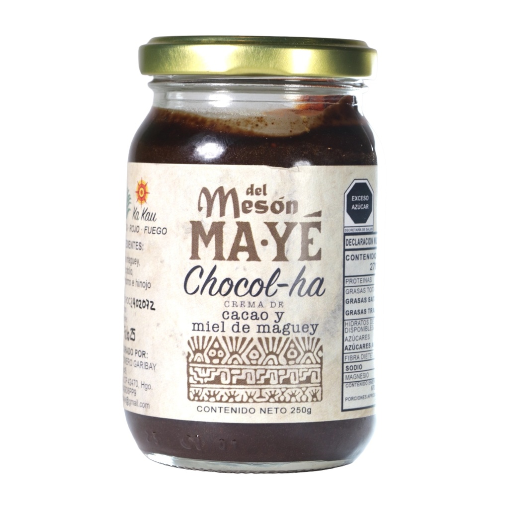 Crema de Cacao y Miel de Maguey 250 g Del Mesón MaYe