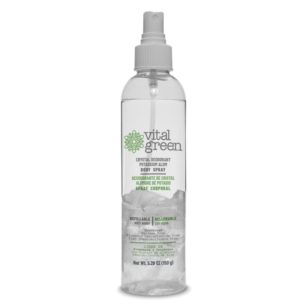Desodorante cristal recargable 150g (Vital Green)