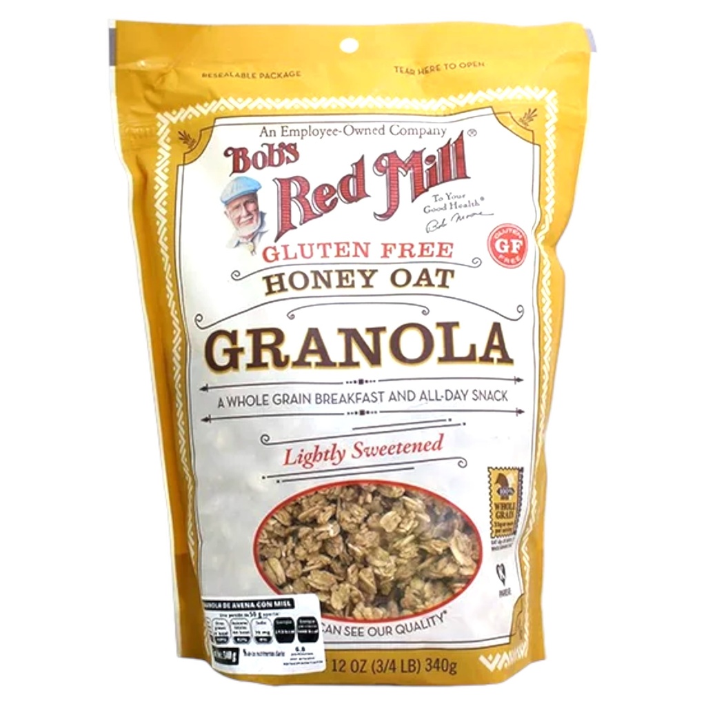 [039978413642] Granola de Avena con Miel GF 340 g Bob’s Red Mill