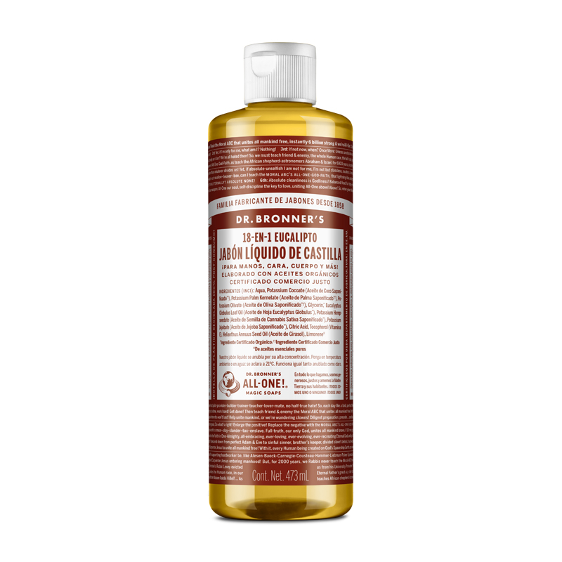 Jabón liquido de castilla eucalipto 473ml (Dr Bronners)