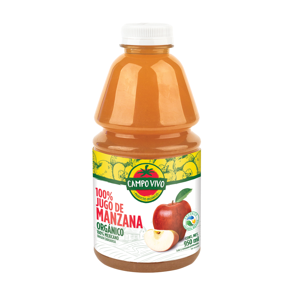 Jugo de Manzana Org 950 ml (Campo Vivo)