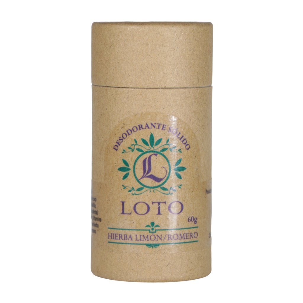 Loto Desodorante Limon Romero 60g (Weesdom)