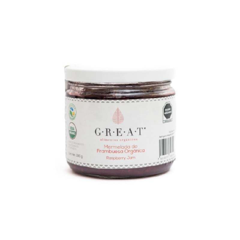 Mermelada de Frambuesa Orgánica Great 