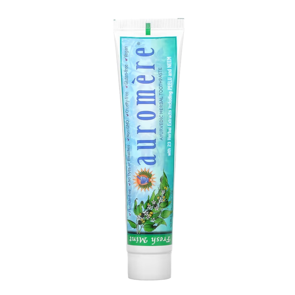 [027275200041] Pasta Dental Ayurveda Menta Fresca 101g (Auromére)