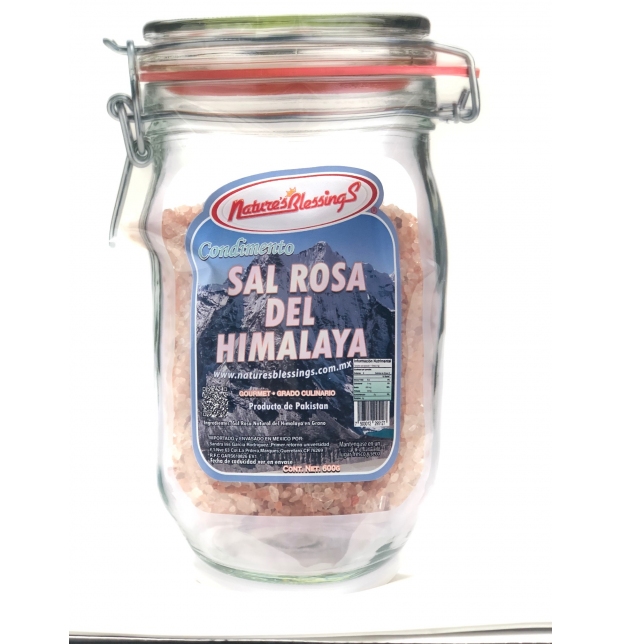 Sal Rosa del Himalaya en Grano 600 g (Natures Blessings)