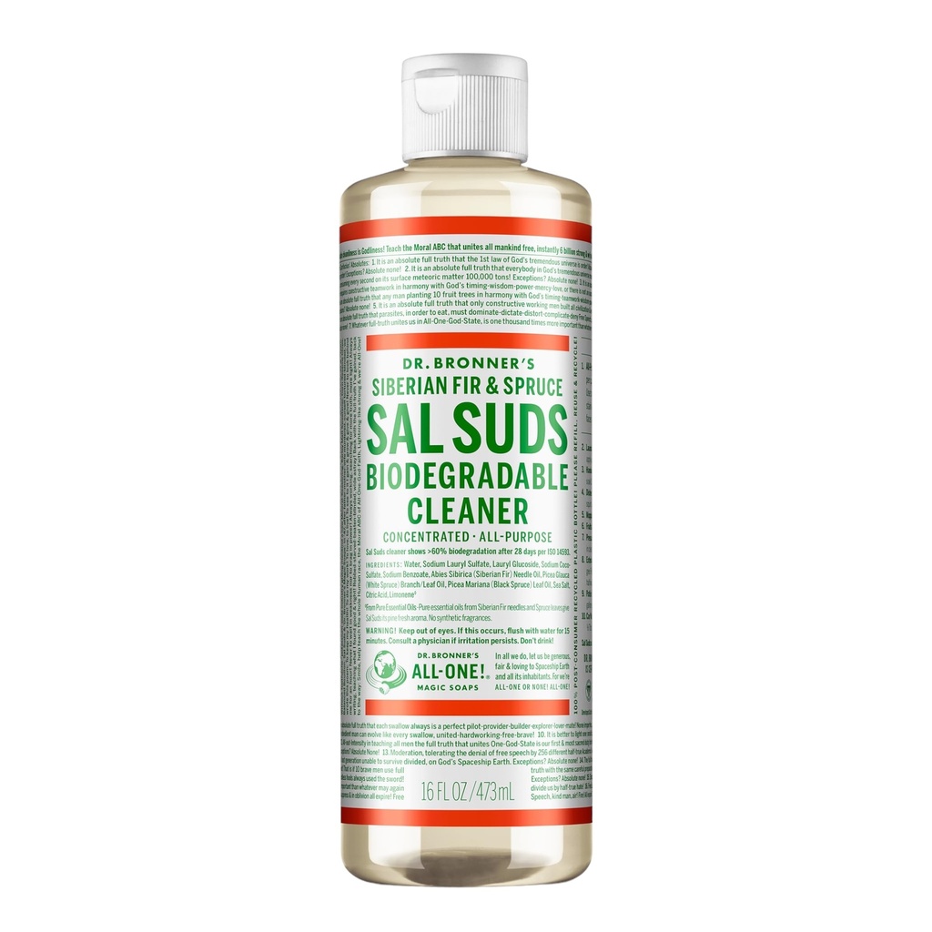 Sal Suds limpiador Biodegradable 473 ml (Dr Bronner)