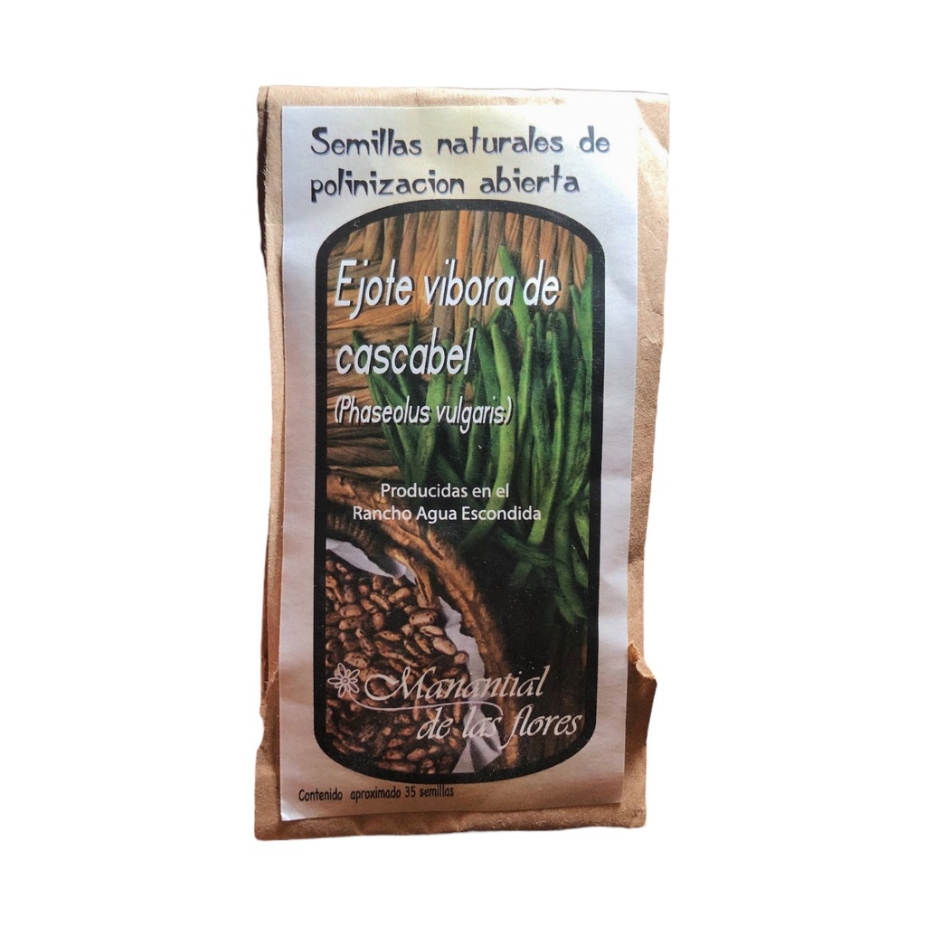 Semilla de Ejote Víbora de cascabel (Manantial de las flores) (copia)