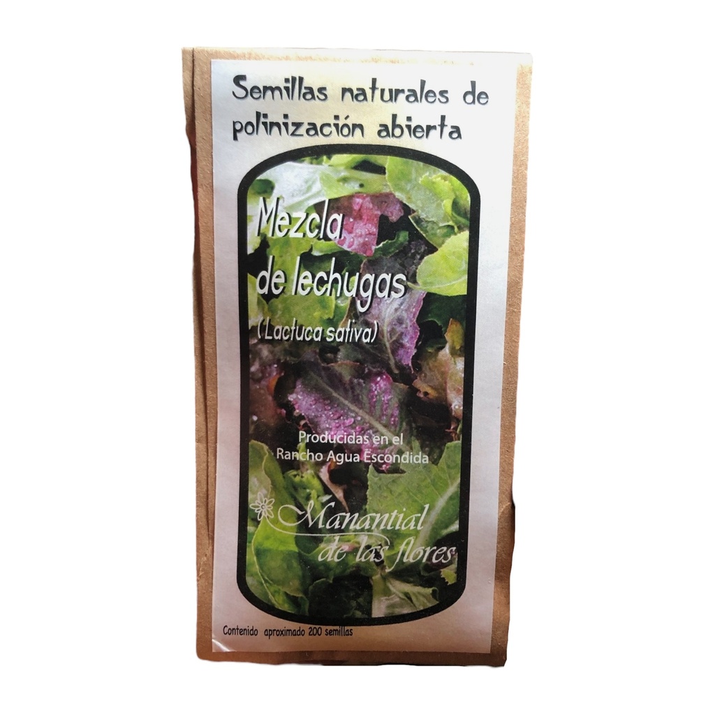 Semilla mezcla de lechugas (Manantial de las flores)