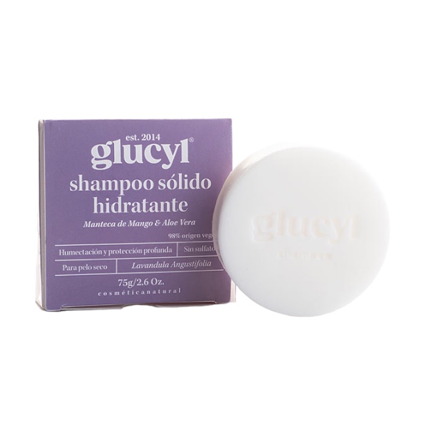 Shampoo Sólido Hidratante de Lavanda 75g (Glucyl)