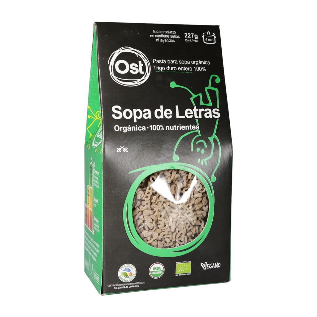 Sopa de letras integral org 227 g (Ost Gourmet)