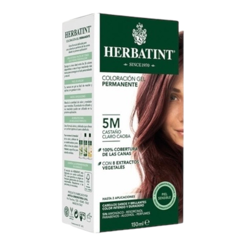 Tinte Herbal Castaño Claro Caoba 5M (Herbatint)