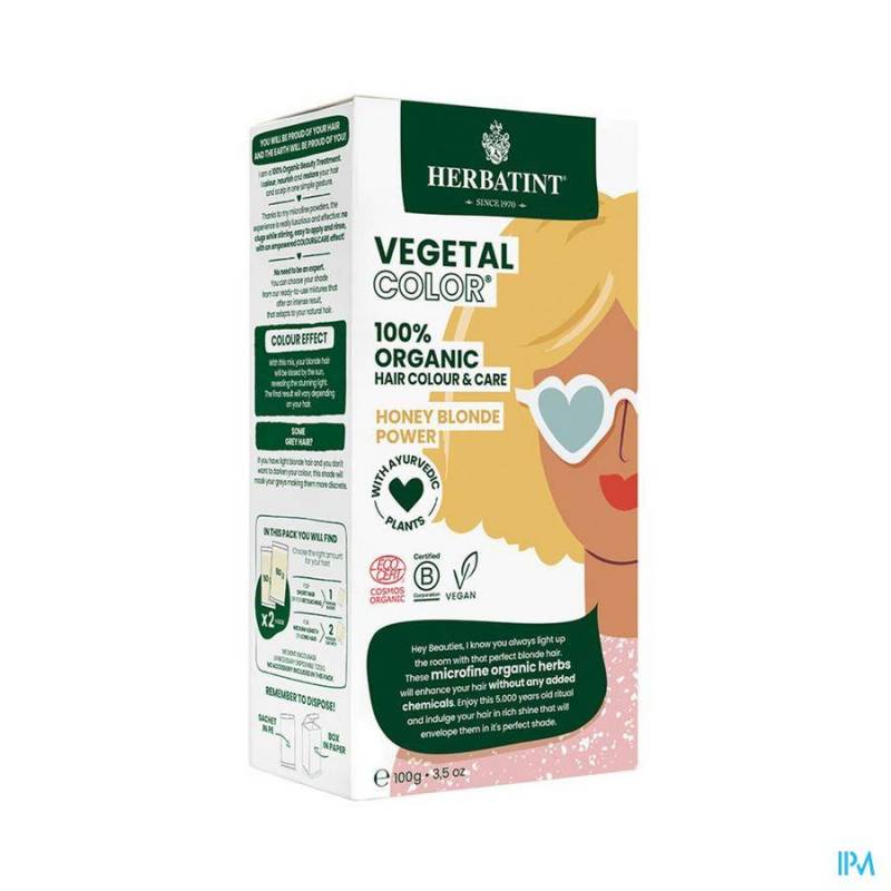 Tinte Vegetal Color Rubio Miel 100g (Herbatint)
