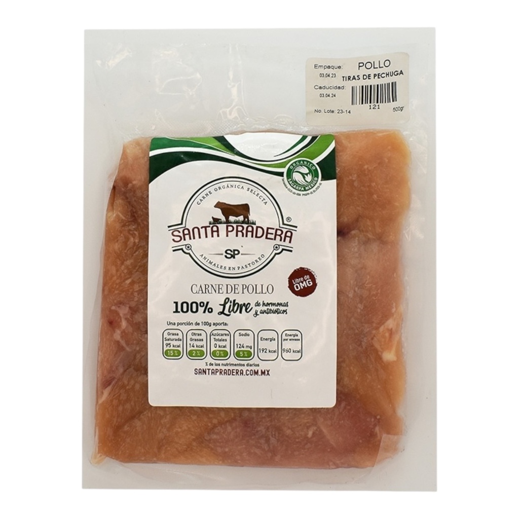 Tiras de Pechuga 500g (Santa Pradera)