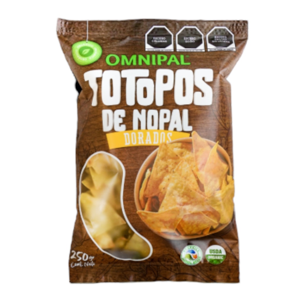 Totopo Orgánico Dorado 250g (Omnipal)