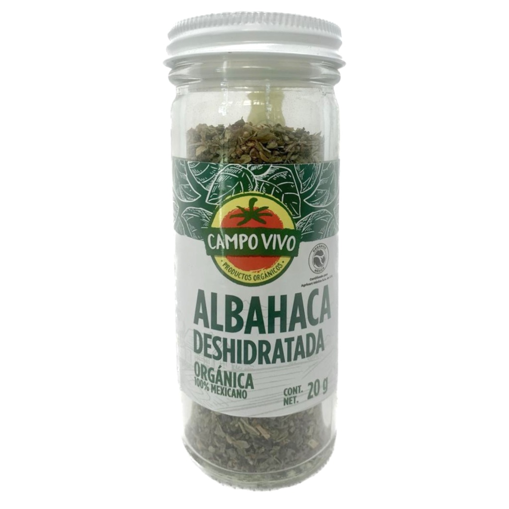Albahaca deshidratada 18g (Campo Vivo)
