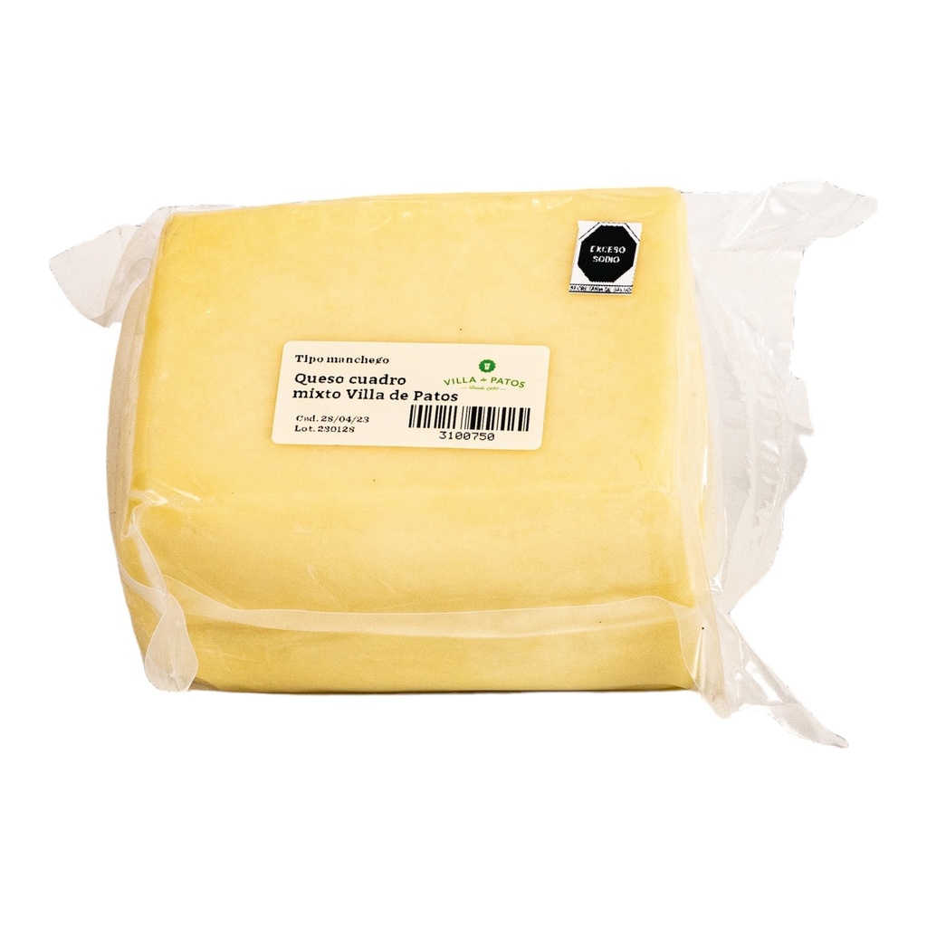 Queso Cuadro Mixto kg (Villa de Patos) 