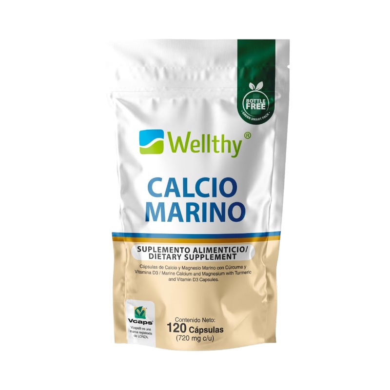 Calcio Marino 120caps 720mg c/u (Wellthy)