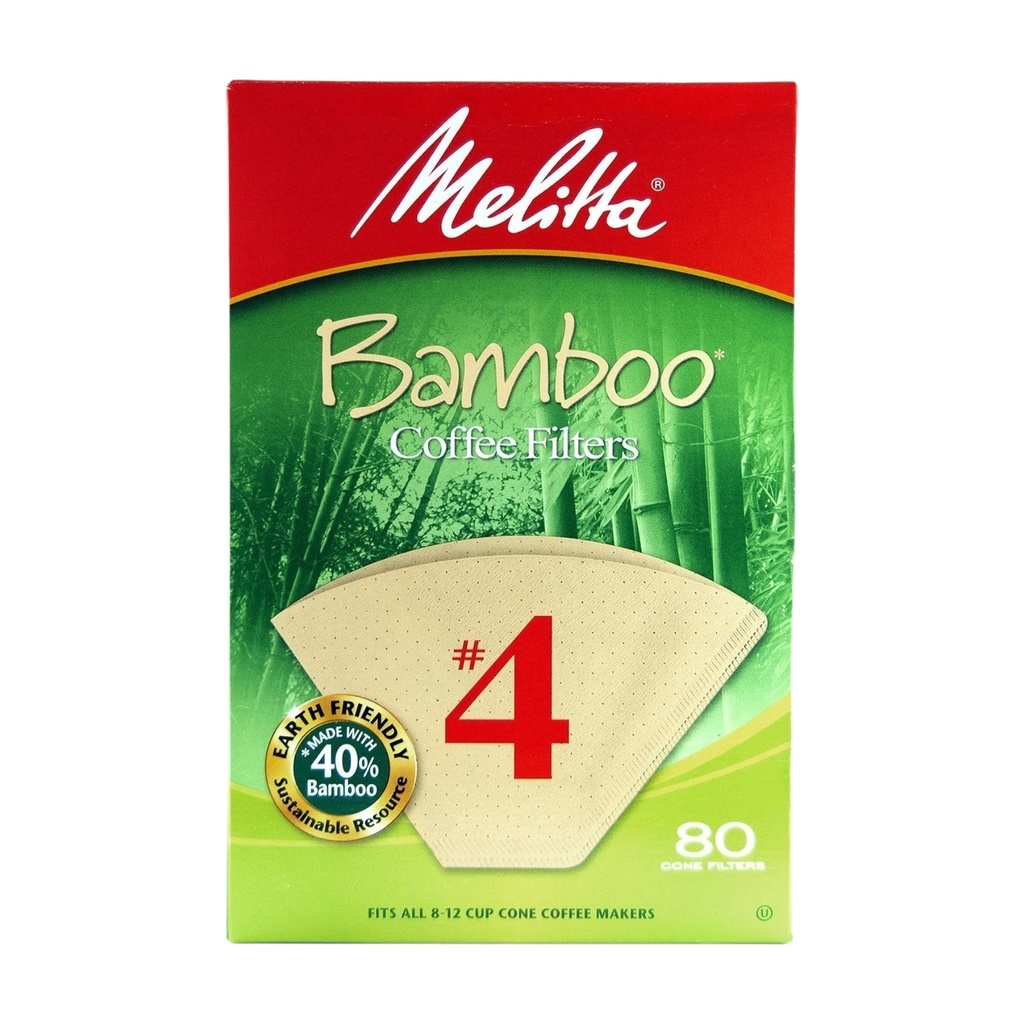 Filtro Cono Bamboo #4 80 pz (Melitta)