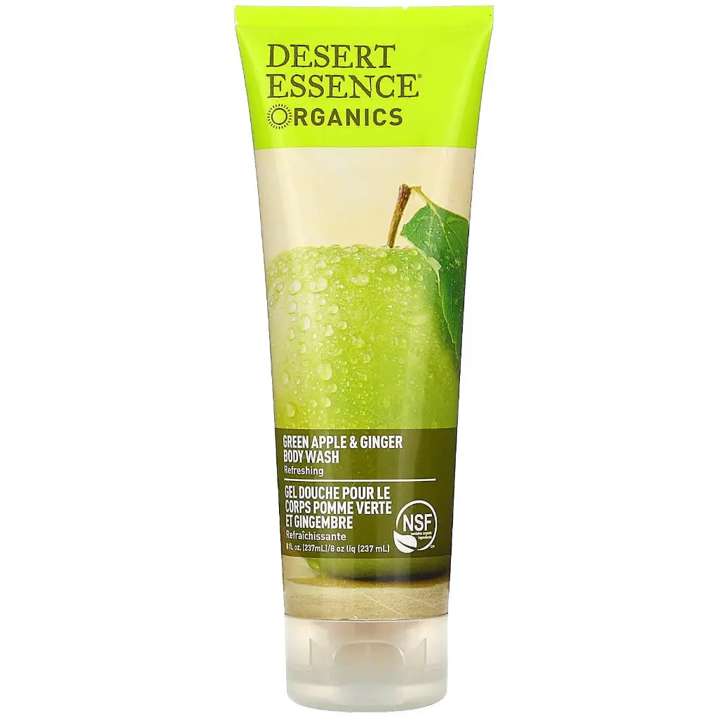 Gel de baño manzana verde y jengibre 237ml (Desert Essence)