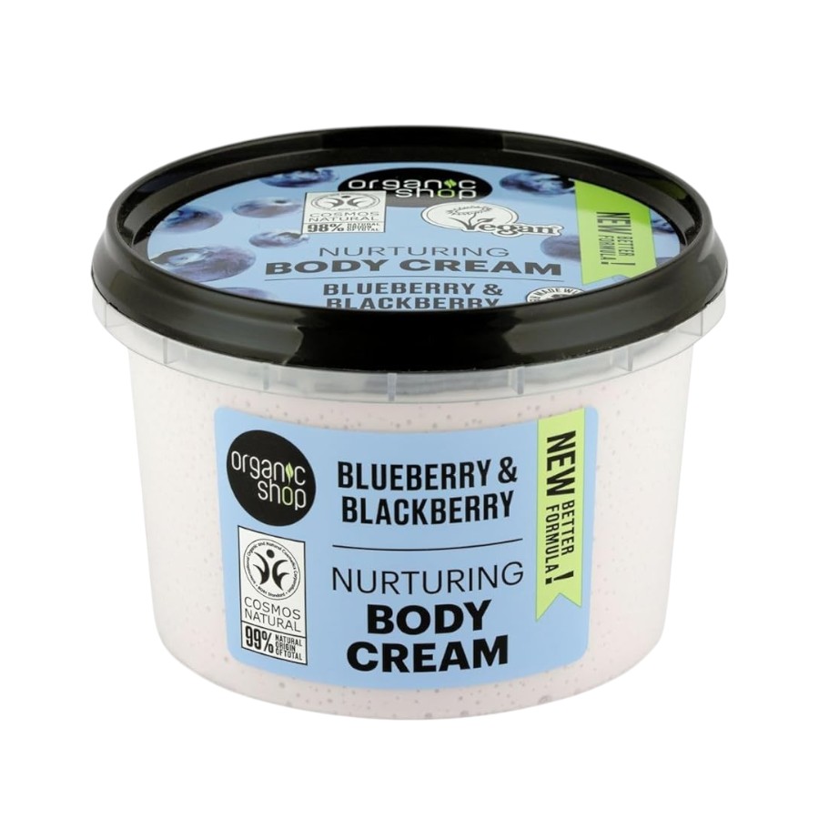 Crema corporal nutritiva de arándano y mora 250ml (Organic Shop)