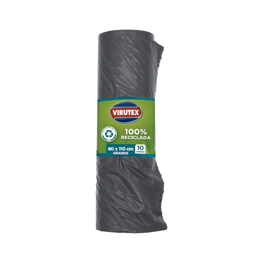 [7806810011747] Bolsas para Basura Recicladas 80x110 10pz (Virutex)