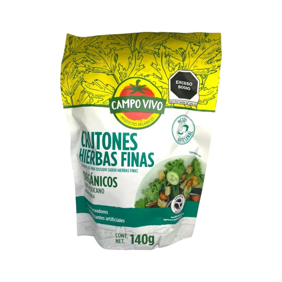 Crutones Hierbas Finas 140gr (Campo Vivo)