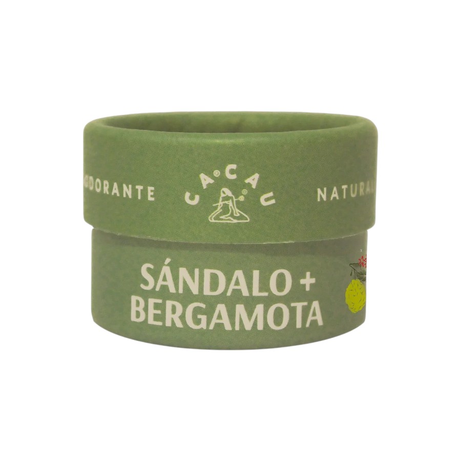 Desodorante Sándalo + bergamota 10gr (Cacau)