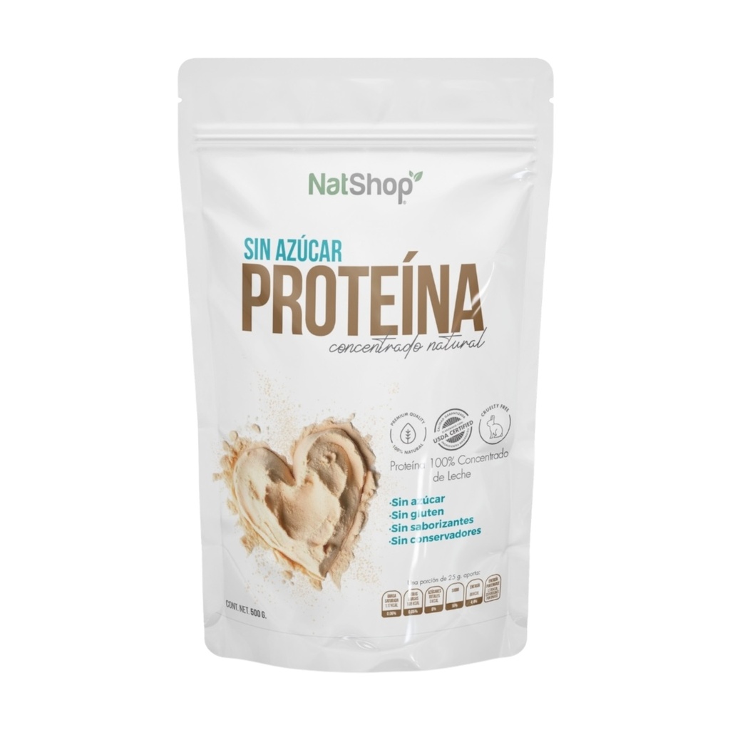 Proteína de leche Org 500gr (NatShop)