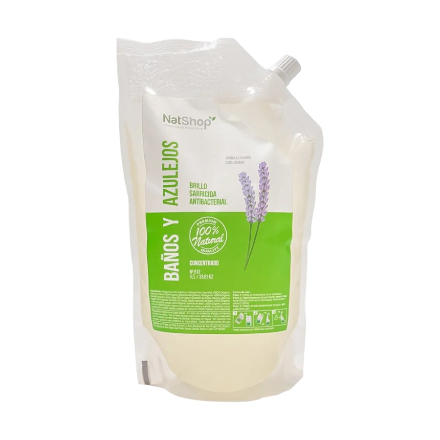 [78447382813] Limpiador Baños y Azulejos Org 1lt (NatShop)