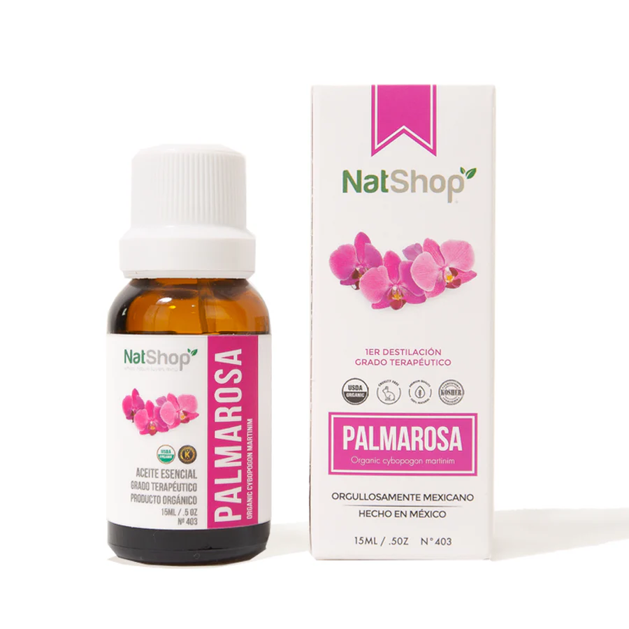 Aceite Esencial de Palmarosa Orgánico 15ml NatShop