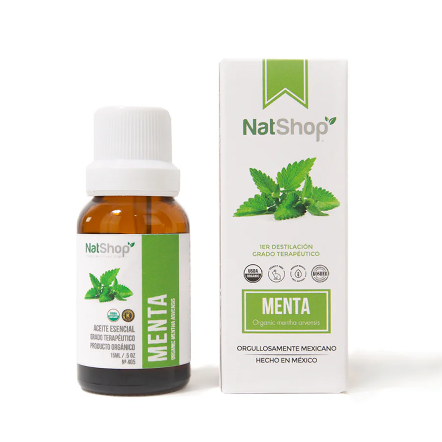Aceite Esencial de Menta Orgánico 15ml NatShop